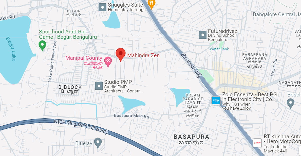 Mahindra Zen Location Map